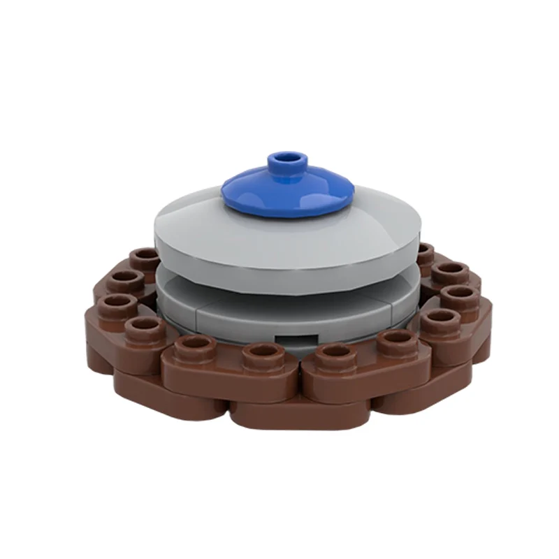 Machine Gun Emplacement Model MOC Building Bricks War Equipment Modular Technology Gifts Holiday Assemble Children Toys Suit