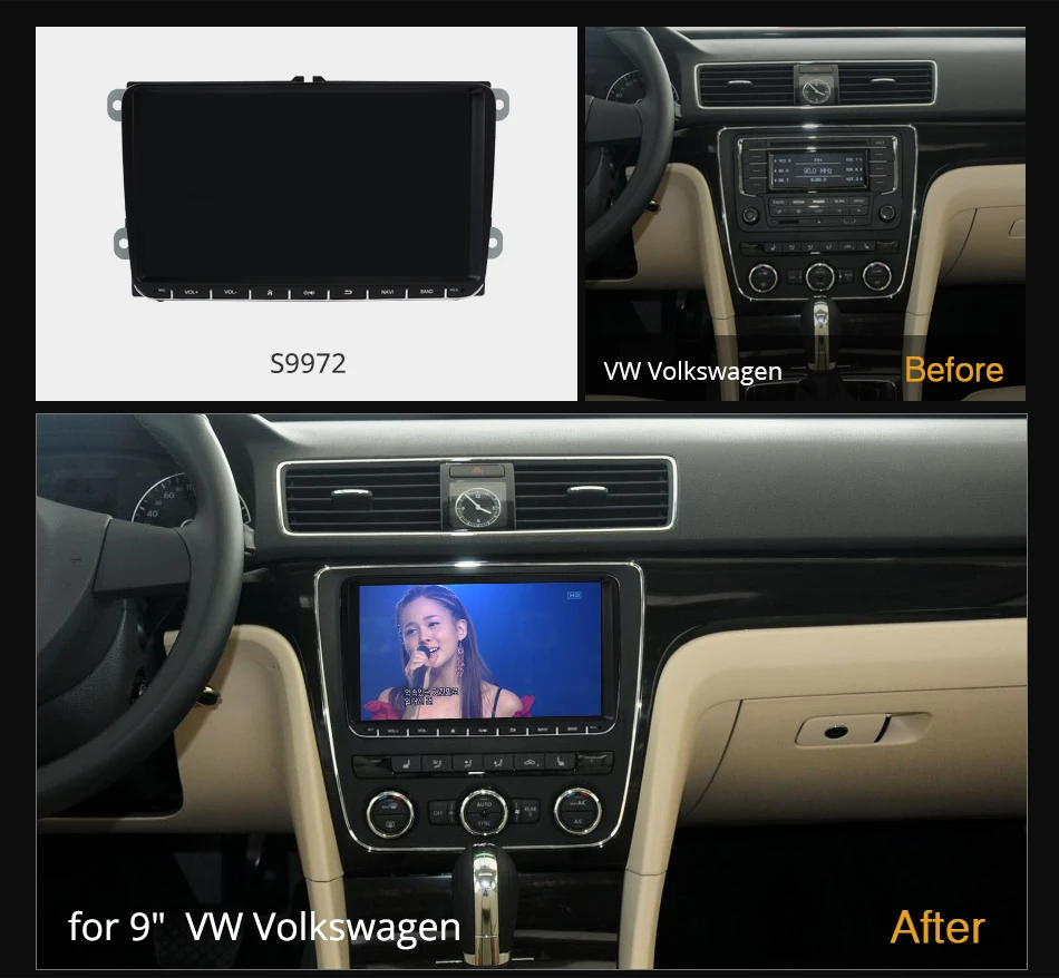 K6+ 2K Display for Volkswagen Golf 5 Polo Tiguan Passat B6 B7 Skoda Rapid Octavia Android Car Radio Navigation Multimedia Player