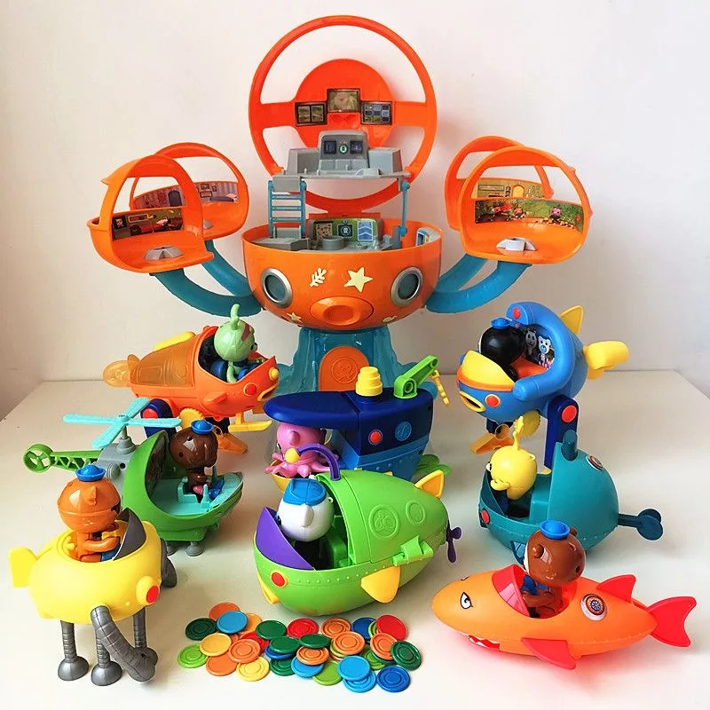 Original Tv Octonauts tous Gup sous-marin bateau véhicules jouets figurines d'action Kwazii Barnacles Peso modèle jouet enfants dessin animé cadeaux
