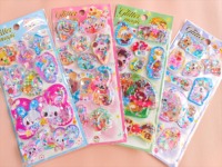 1Sheet Y2K Gen Z Retro Bear Bunny Sequin 3D Shake Sticker Phone Case Decoration Stickers