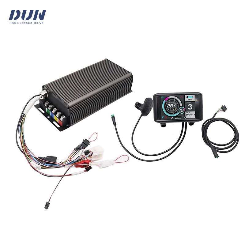 SVMC7280-APT Protocal v2 80A  48-72v Hall BLDC Controller With UKC1 Display for 1500-2500W Motor