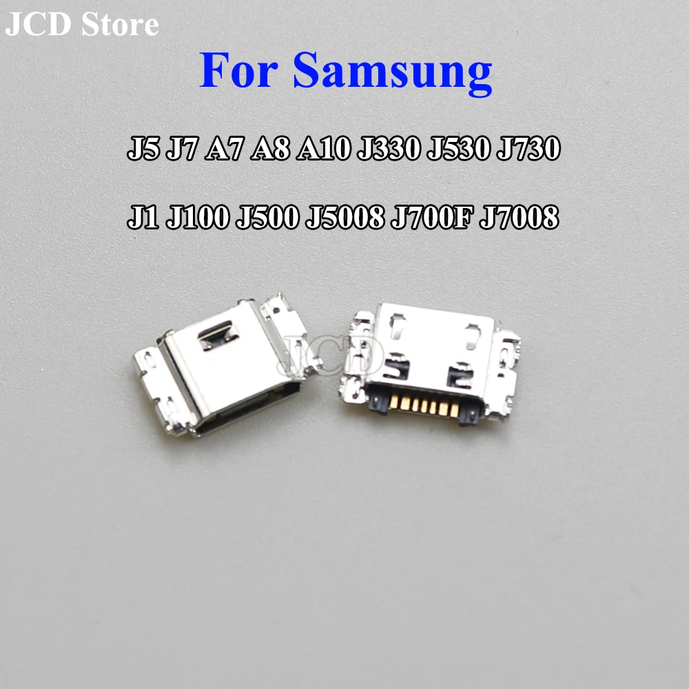 2-50PCS Micro USB 7pin Connector Mobile Charging port For Samsung J5 J7 A7 A8 A10 J330 J530 J730 J1 J100 J500 J5008 J700F J7008