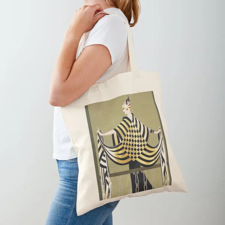 LADY OF THE CHESS Art Deco Beauty Fashion Tote Bag Women's beach bags custom fabric bag tote bag women