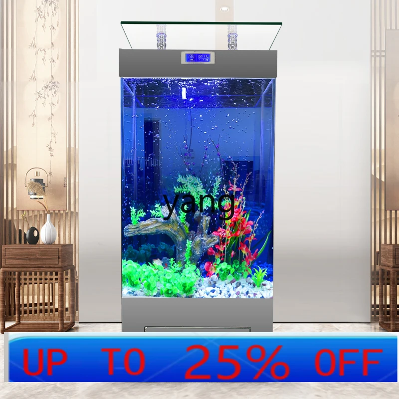 

LH water-free household living room floor-to-ceiling fish tank vertical back filter aquarium ultra-white glass