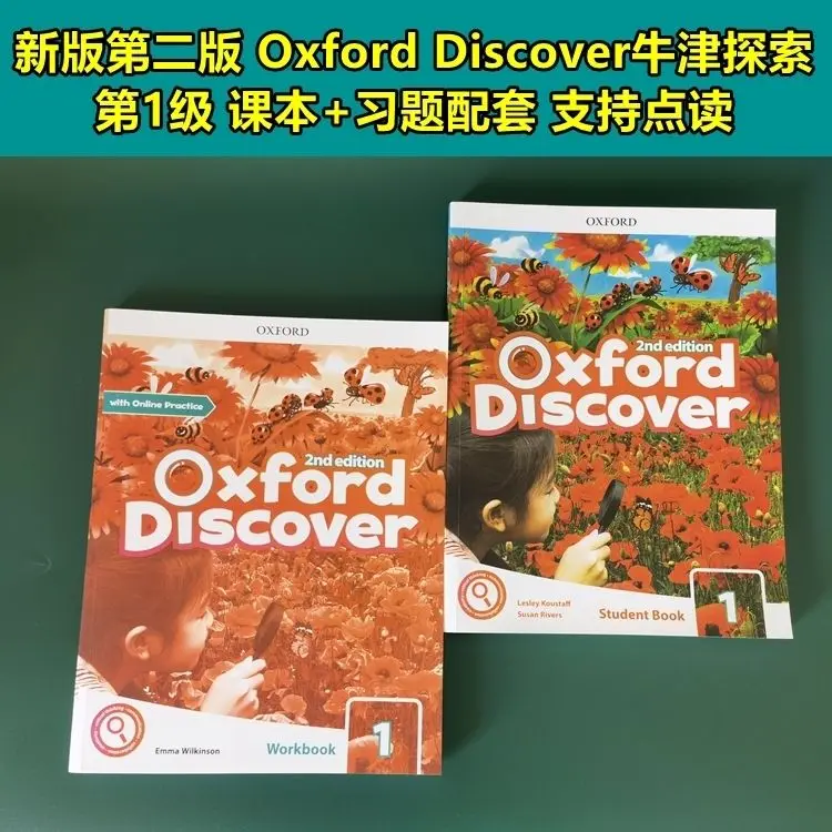 12 pces/conjunto completo inglês versão segunda edição oxford descobrir oxford crianças inglês livro de nível 1-6 frete grátis