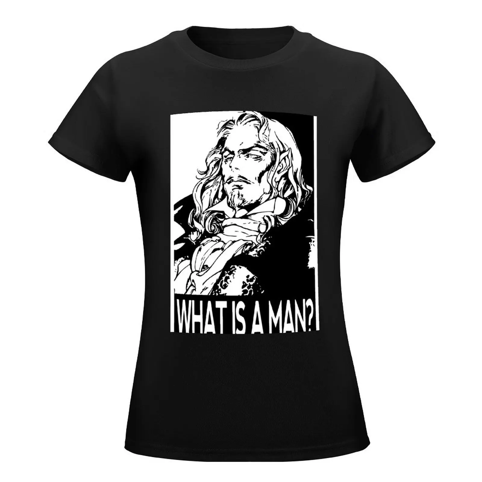 What is a man? A Miserable little pile of secrets! T-Shirt animal print blacks summer tops korean fashion T-shirt Women