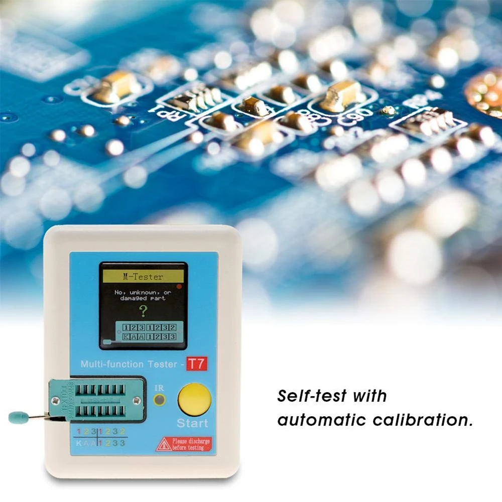 LCR-TC1 TC-T7-H LCR-T7 Tester Multimeter Colorful LCD Display TFT For Diode Triode MOS/PNP/NPN Capacitor Resistor Transistor