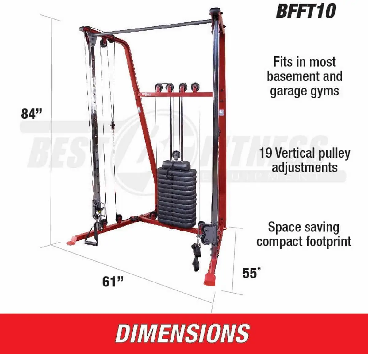 by Body-Solid Functional Trainer Cable Machine, Full Body Workout Weight Stacks, Chest and Shoulder Exerc