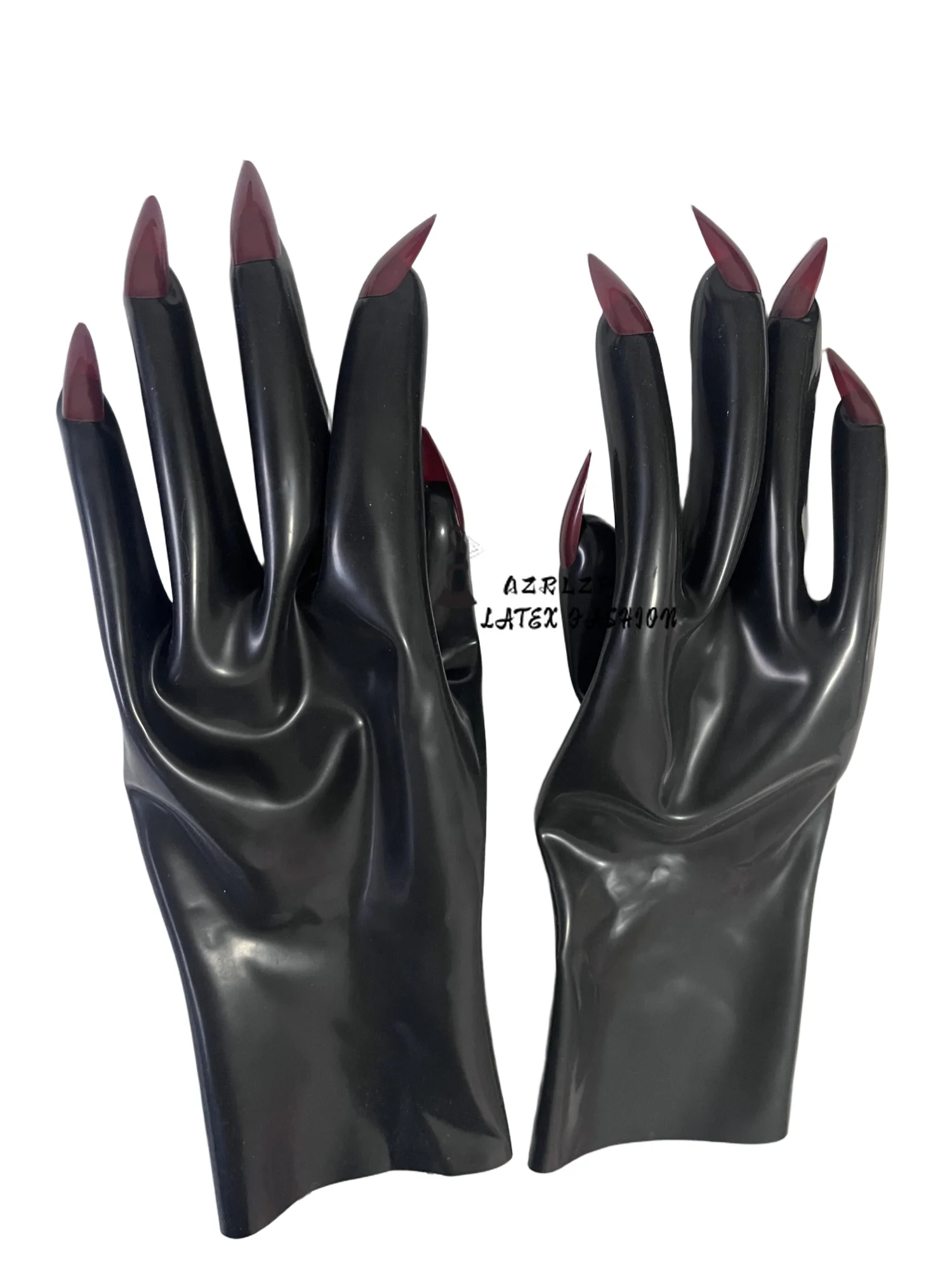 

Latex Gloves with Nails Rubber Manicure Gloves