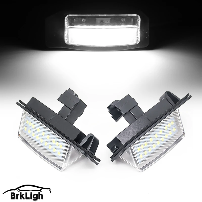 1Pair 18SMD LED number License Plate Lights lamps For Mitsubishi OUTLANDER XL(CW) 2006-2012 For Lancer Sportback 08-12