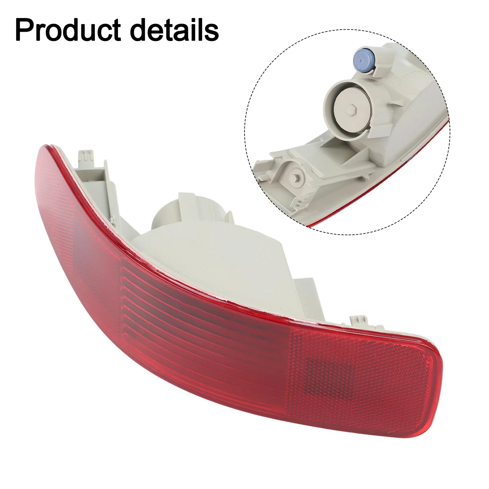 

Car Rear Light Replacement Part Bumper Reflector Fog Light Stable Characteristics Brand New Condition Fits Rear Right Left