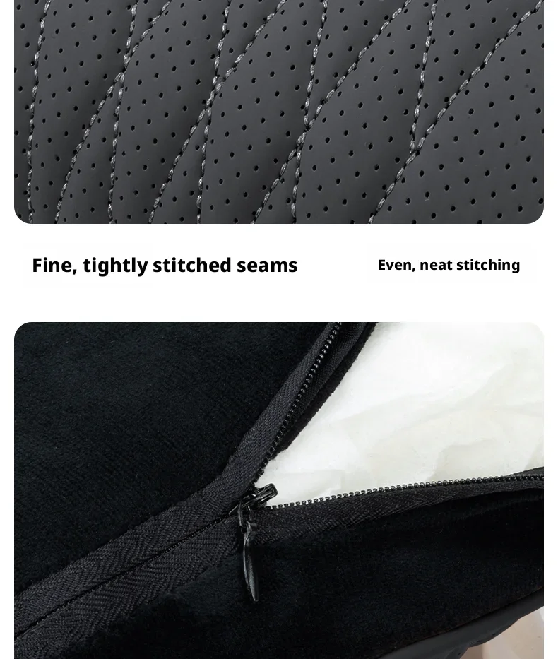 Luxuriöses Nappa-Leder-Latex-Nackenkissen für XPENG G3i P7 P7i P7+ G6 G9 G7 EREV X9 MONA M03 GX – Ergonomische Unterstützung für den Auto-Rückenbereich – Detail 13