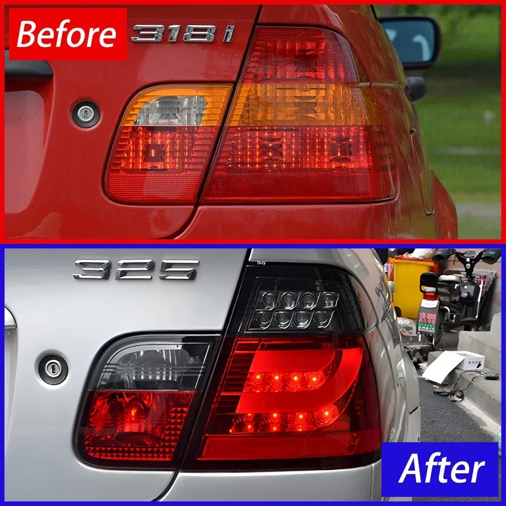 For BMW 3 Series E46 318i 325i 2001-2004 LED Auto Rear Lamps Assembly Upgrade Highlight Flashing Signal Light Tool Accessories