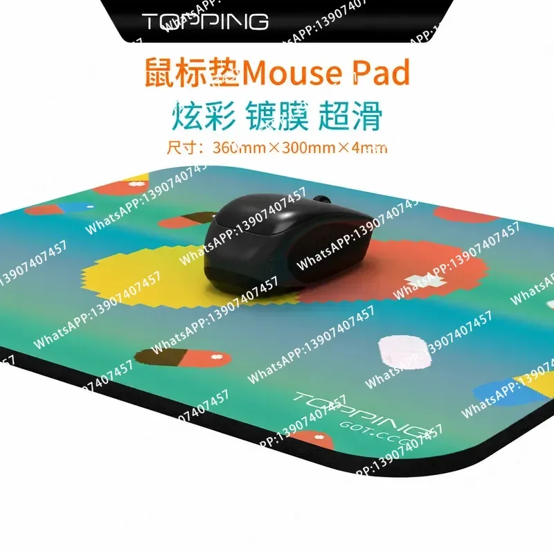 TOPPING Mouse Pad Computer Gaming Large Mouse Pad Wrist Guard Office Pills Colorful Coating Super Slip