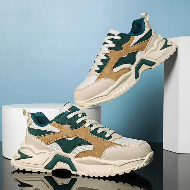 

2025 New Men's Sneakers Plus Size 43 44 Popular Sapatos Masculine Shoes Flying Weaving Men's Casual Shoes Men's Shoes Platform