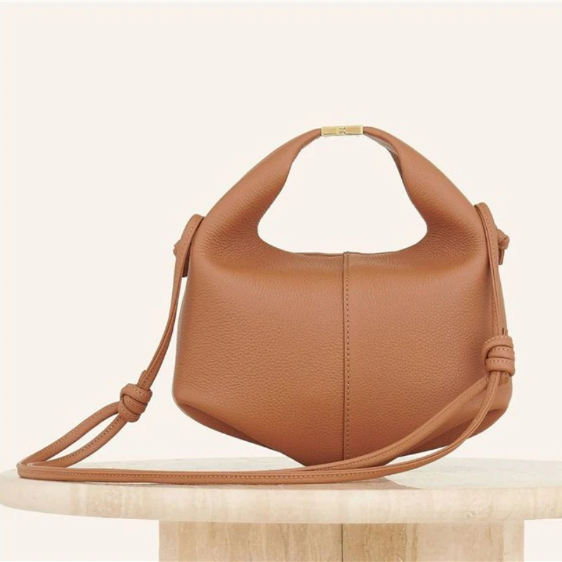 High-end Feelcow Leather Shoulder Crossbody Bag for Women Same As Lunch Box Handbag Top-handle Bags