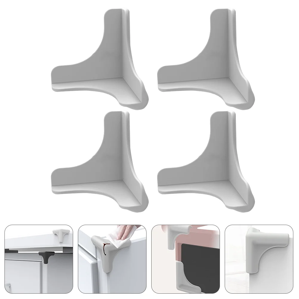 Protections d'angle en Silicone pour la sécurité, 4 pièces, protecteurs de bords de meubles de qualité supérieure, Surface lisse et facile à nettoyer, convient aux tables,