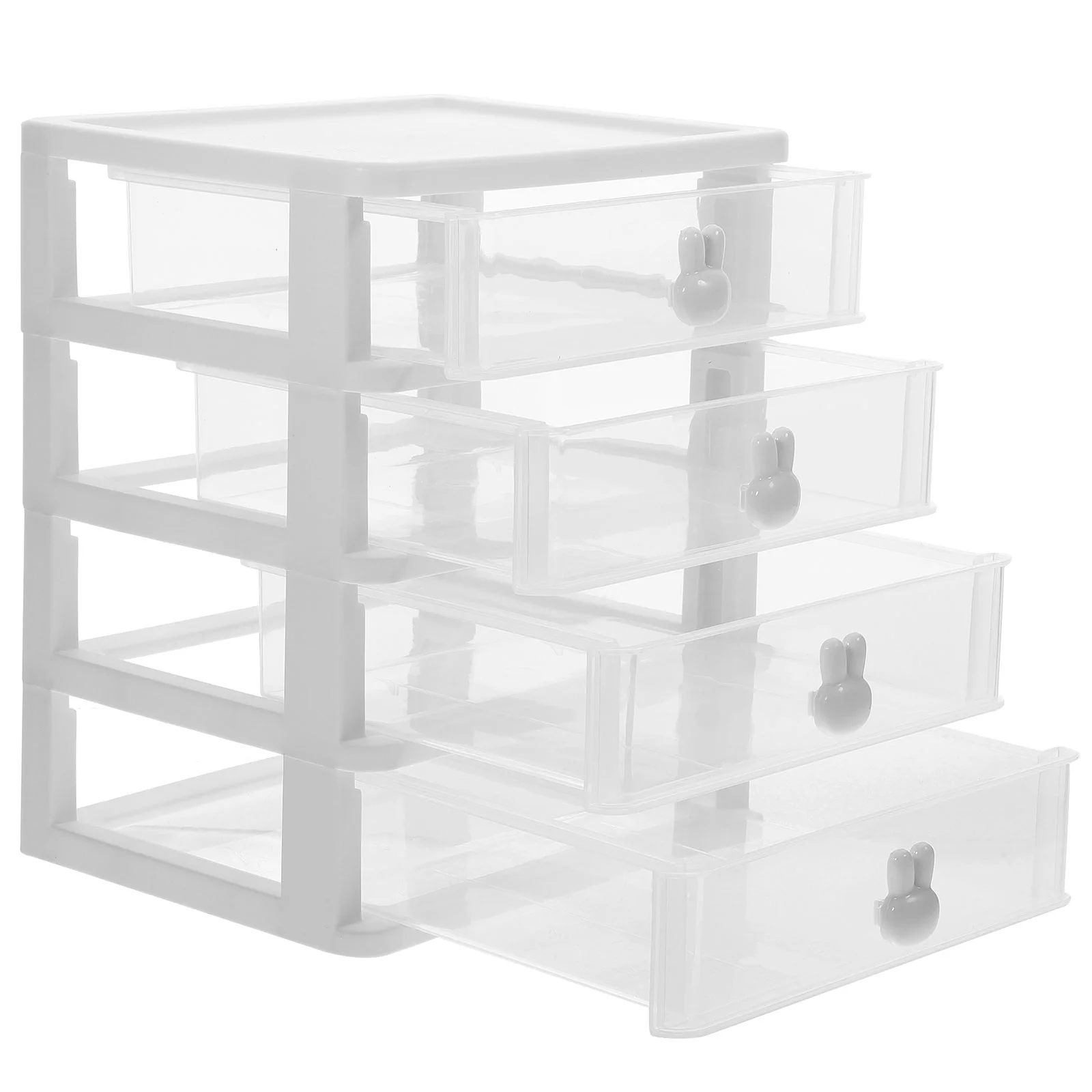 

Настольная коробка для хранения, держатель в виде кролика, Офисная версия, ящик, стильный органайзер для макияжа, многофункциональный практичный пластиковый контейнер