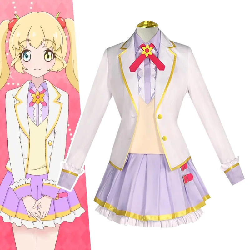 

Aikatsu Stars! Eruza forute Cosplay Costume Venus Ark Uniform Skirts Hanazono Kirara Kizaki Rei Futaba Aria Stage Costumes