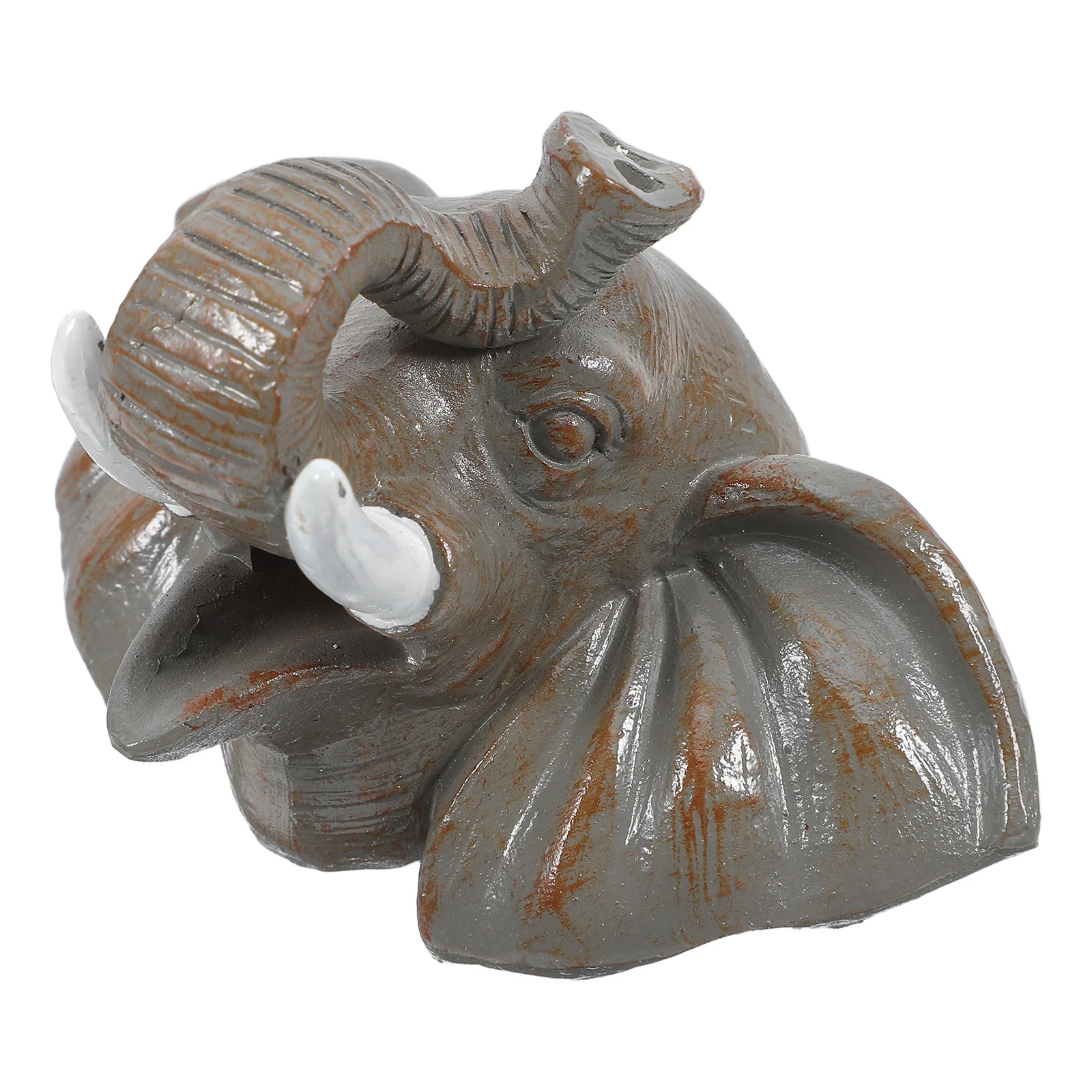 

Elephant Head Shaped Fountain Nozzle Wall Mounted Water Spout For Garden Pond Outdoor Decorative Flowing Water Feature
