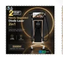5000W 2in1 Diode&Pico Laser 4 Wavelengths(755/808/940/1064nm)Ice Cooling Permanent Painless Hair Removal&Tattoo Fading CE