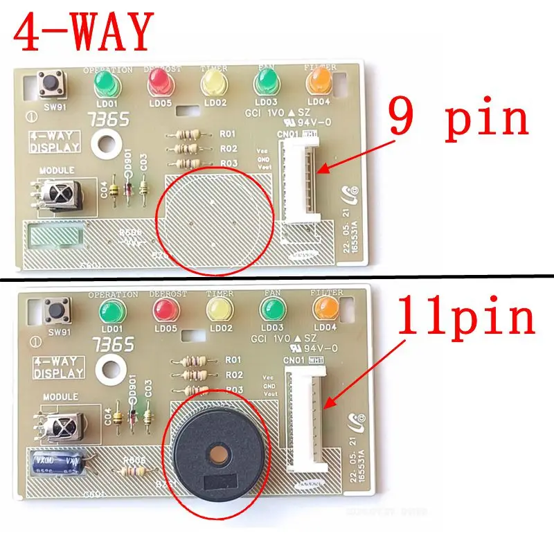 1 قطعة لأجزاء لوحة استقبال إشارة مكيف الهواء سامسونج 4-WAY DISPLAY 165531 أ