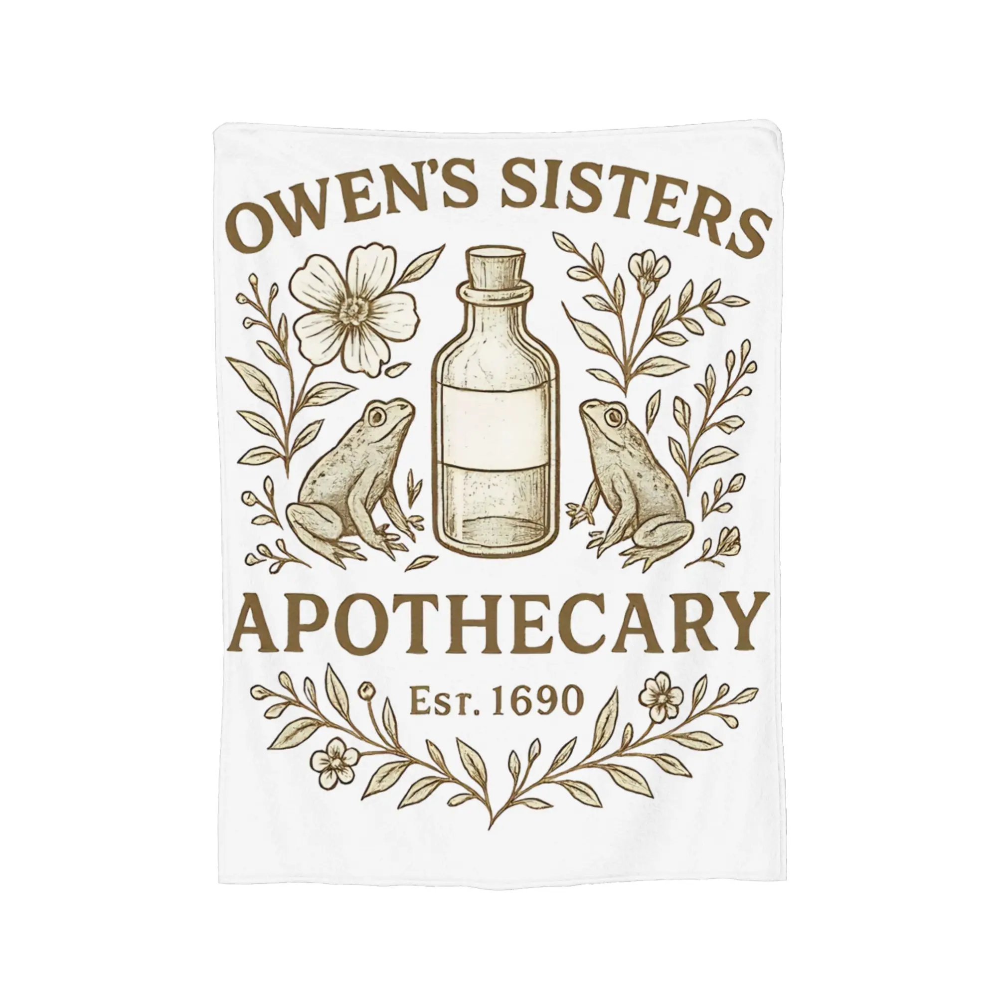 Owen's Sister Apothecary Cute Halloween Cottage Core Flannel Blankets Practical Magic Throw Blanket for  Sofa Lounge Rug Piece