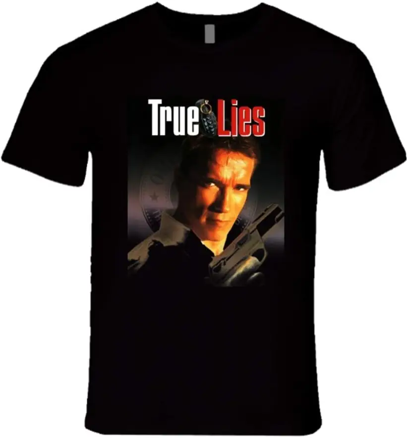 True Lies Schwarzenegger 90's Retro Actino film T-shirt