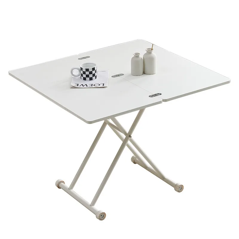 Multifunctional household free installation coffee table, foldable height adjustment dining table, small apartment coffee table
