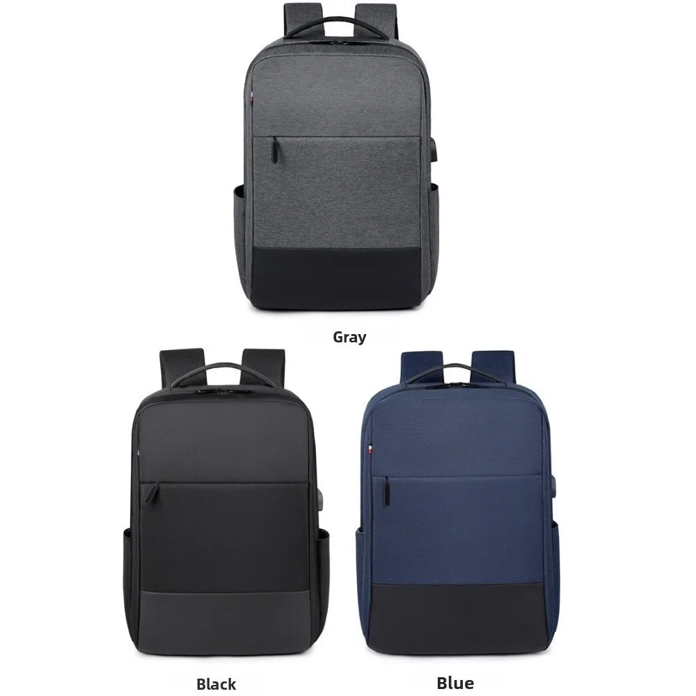 Large Capacity Men Backpack Oxford Cloth with USB Charging Port Student School Bag Waterproof Streetwear Laptop Bag Male Boys