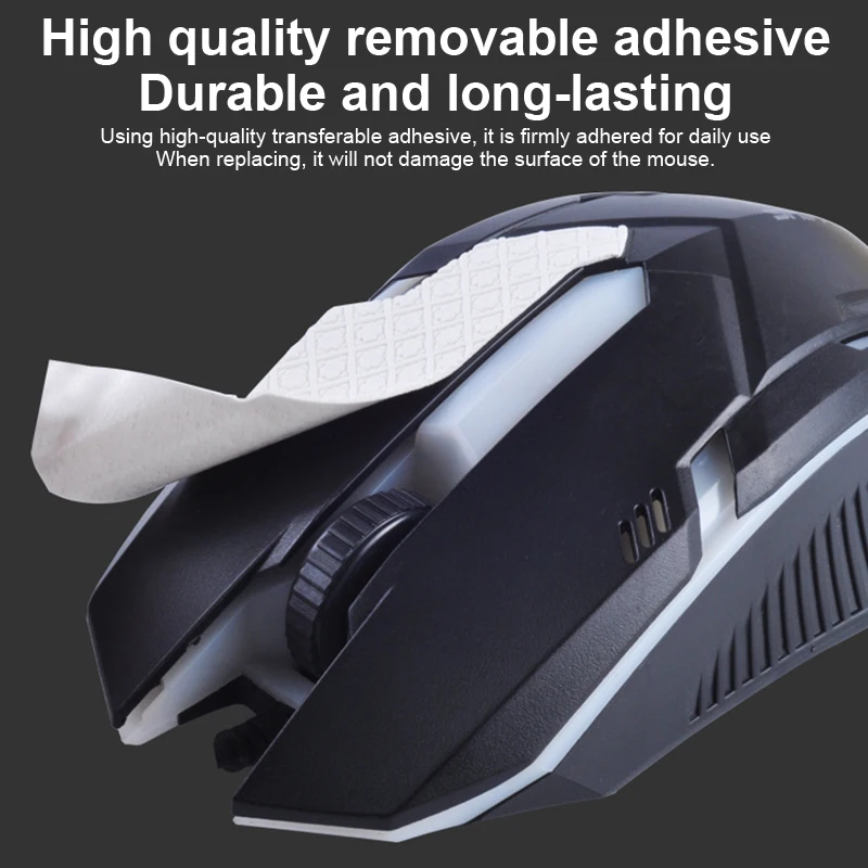 

15*11cm DIY Anti-Slip Mouse Sticker For Universal Wireless Gaming Mouse Sweat-Proof Wear-Resistant Grip Tape For PC Desktop