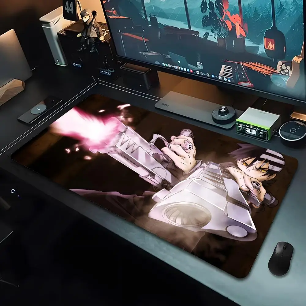 

Коврик для мыши ANIME S-Soul E-Eater COOL, большой игровой коврик с застежкой по краям, утолщенный, для компьютерной клавиатуры и стола