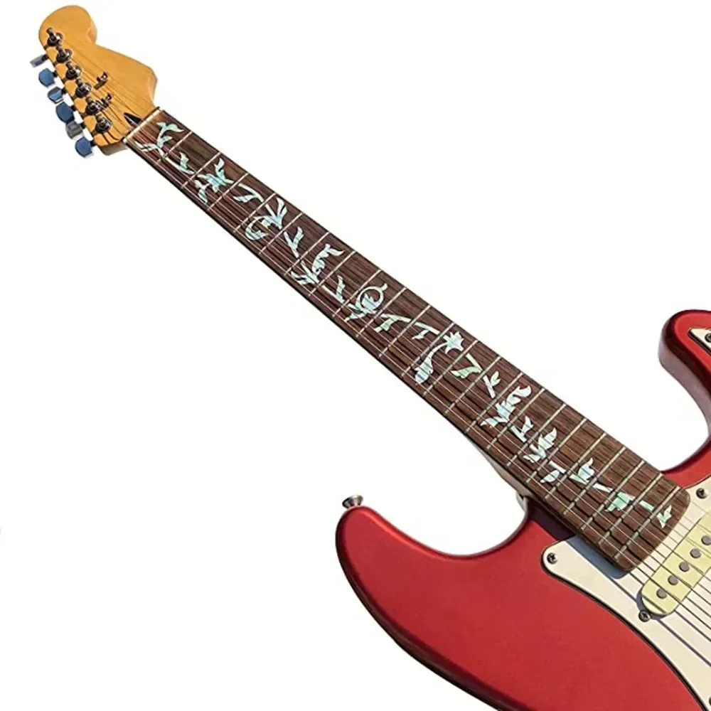 guitar inlay sticker Acoustic Electric Guitar Bass Inlay Fretboard Stickers Marker Fret Decal Guitar Neck Decal Decor Accessory