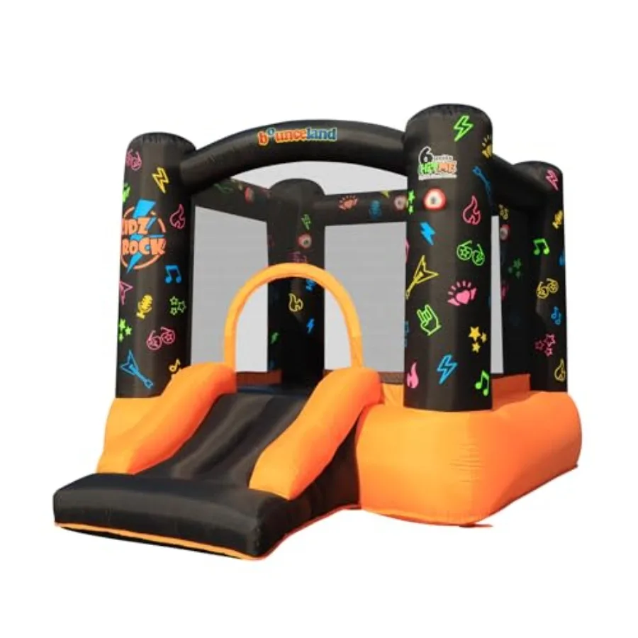 

Надувной батут Kidz Rock с подсветкой и звуковыми эффектами, 9 футов (длина) x 7 футов (ширина) x 5,5 футов (высота), с музыкой и светом для игр