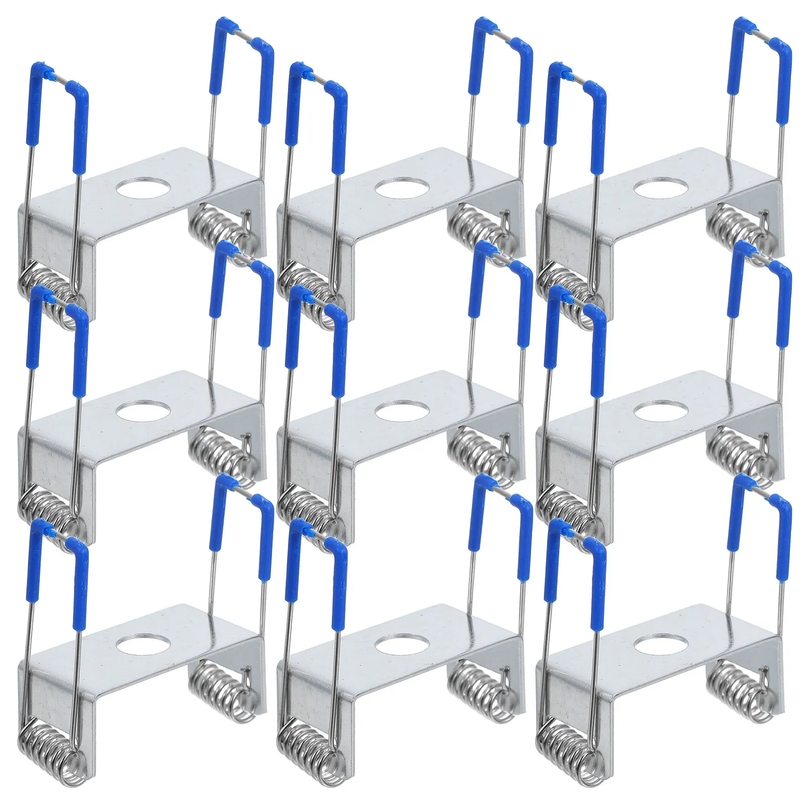 

10 шт. крепежных зажимов для светильников, пружинные клипсы для потолочных ламп, встраиваемых светодиодных светильников, держатели для LED-освещения