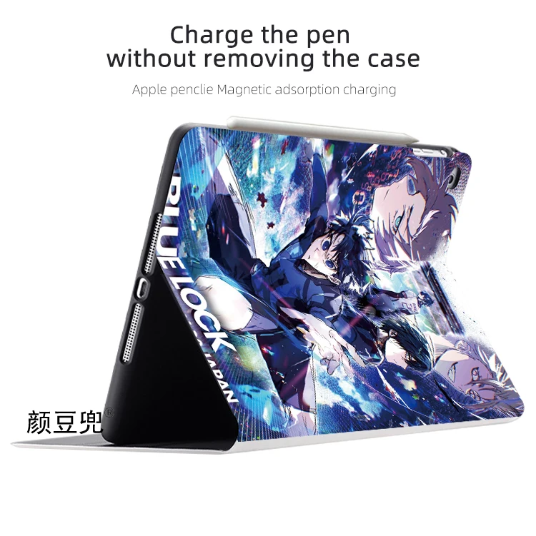 BLUE LOCK Anime Isagi Yoichi For iPad Air 45 Mini 5 6 Case Luxury Silicone For Pro 12.9 11 For iPad 10th Protective  Pro13 11 in