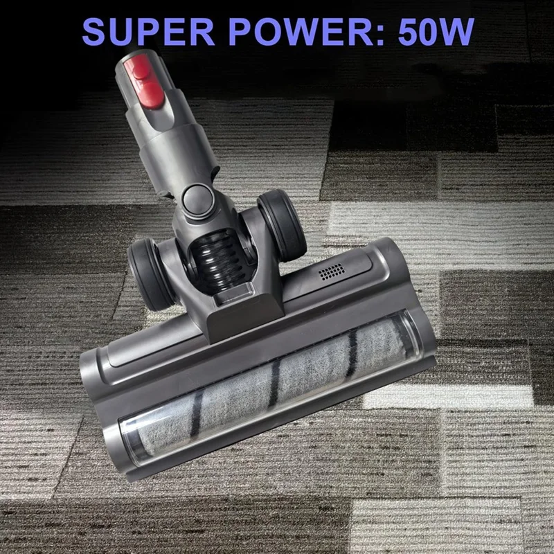 Tête de brosse à rouleau souple avec lumières LED pour sol en bois dur, aspirateur Dyson V10 Slim V12, accessoire Dream