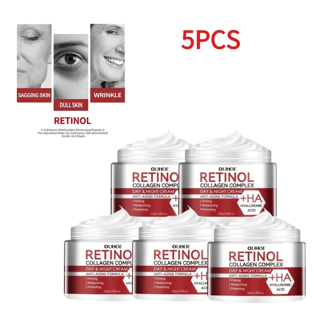 1/3/5PCS Wrinkle Removing Cream Retinol Anti Aging Anti-wrinkle Cream To Lighten Fine Lines Dark Circles Tighten Pores