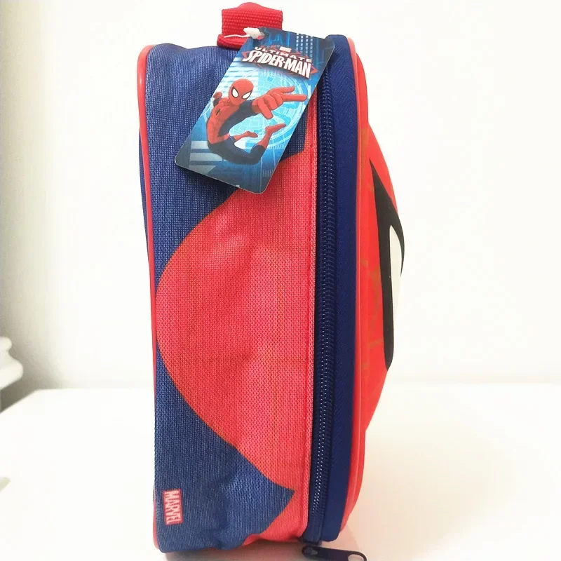 Cartoon Marvel Movie Peripheral Spider-man Three-dimensional Storage Toiletry Storage Bag Portable Large-capacity Lunch Box