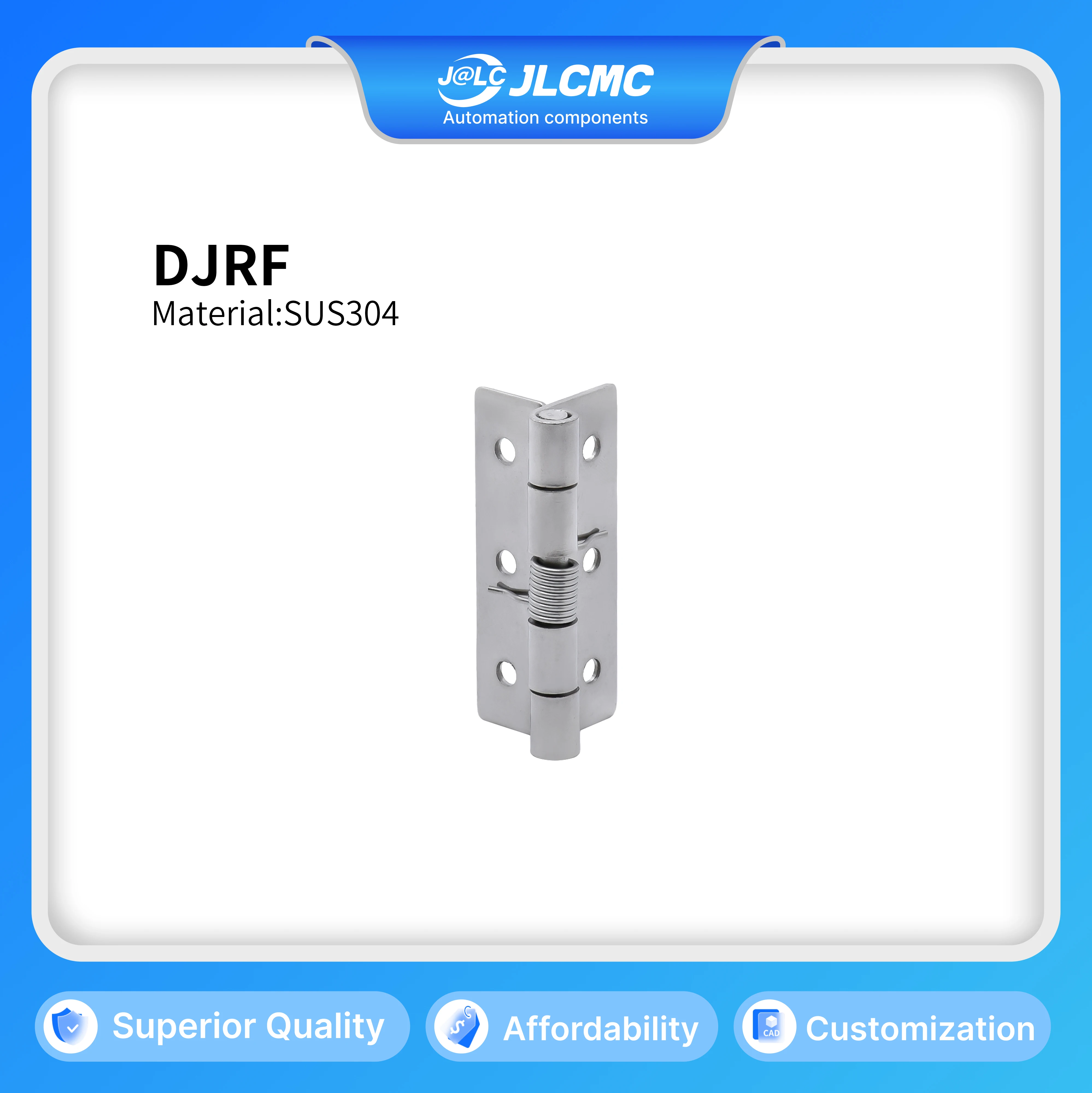 1 قطعة المفصلي فراشة الربيع 60 مللي متر ثقب دائري نوع مسطح-خزانة باب من الفولاذ المقاوم للصدأ المفصلي محملة بنابض #1