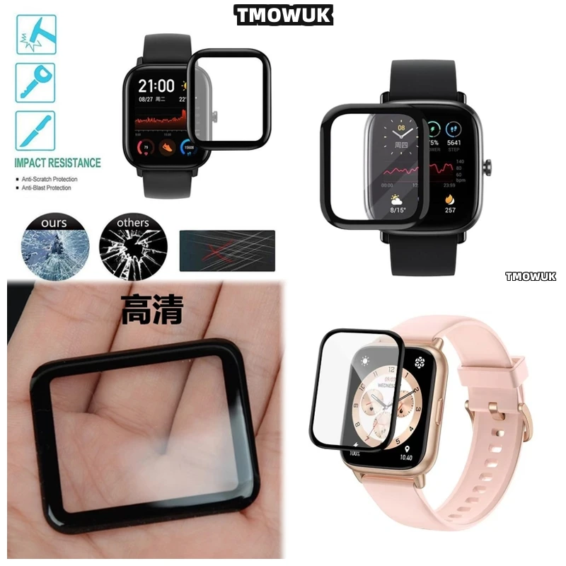 

For Amazfit BIP 3 5 6 U Pro Active Unity GTS 2E 2 3 4 MINI - High - Quality Soft Flexible Screen Protector - 3D Curved Full Cove