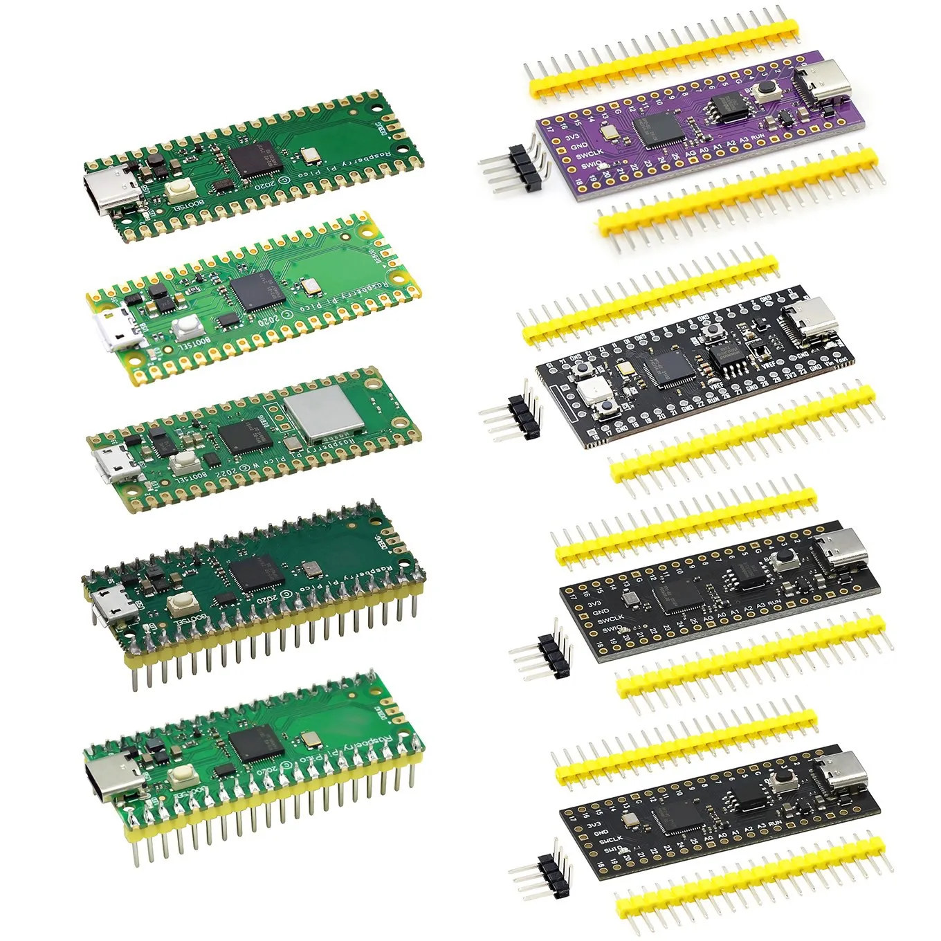 Raspberry Pi Placa Pico de Doble Núcleo para Moto, Procesador de Alto Rendimiento para Microordenador ARM de Baja Potencia, Cortex-M0, 264KB