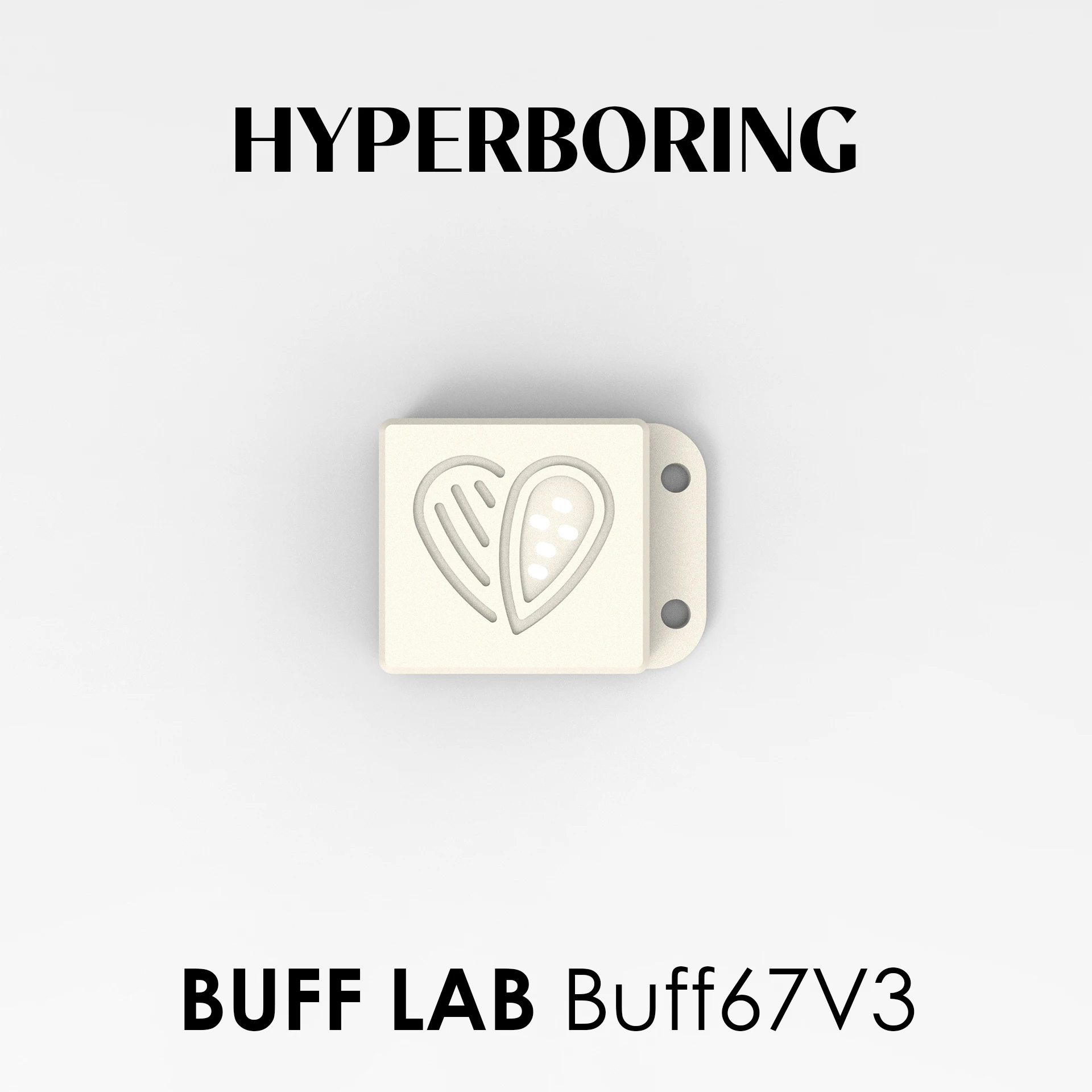 Hyperboring بوف مختبر Buff67 V3 لوحة مفاتيح مخصصة ، كوكو ديي عدة ، الوردي ، الأصفر ، شارة بيضاء