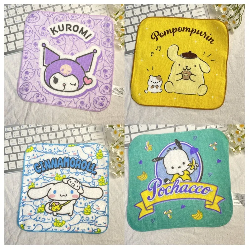 

Cute Sanrio Kuromi My Melody Children Handkerchief Cartoon Anime Figures Hands Towel Anime Merchandise Decoration Gifts for Girl