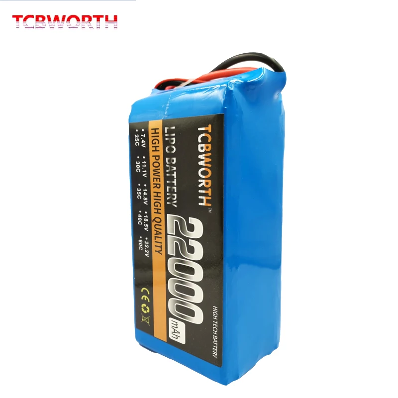 Batterie TCBWORTH 6S 22.2V 16000 22000mAh 35C RC Airplane LiPo batteria per RC elicottero Quadrotor Drone Car Boat Truck RC Toy