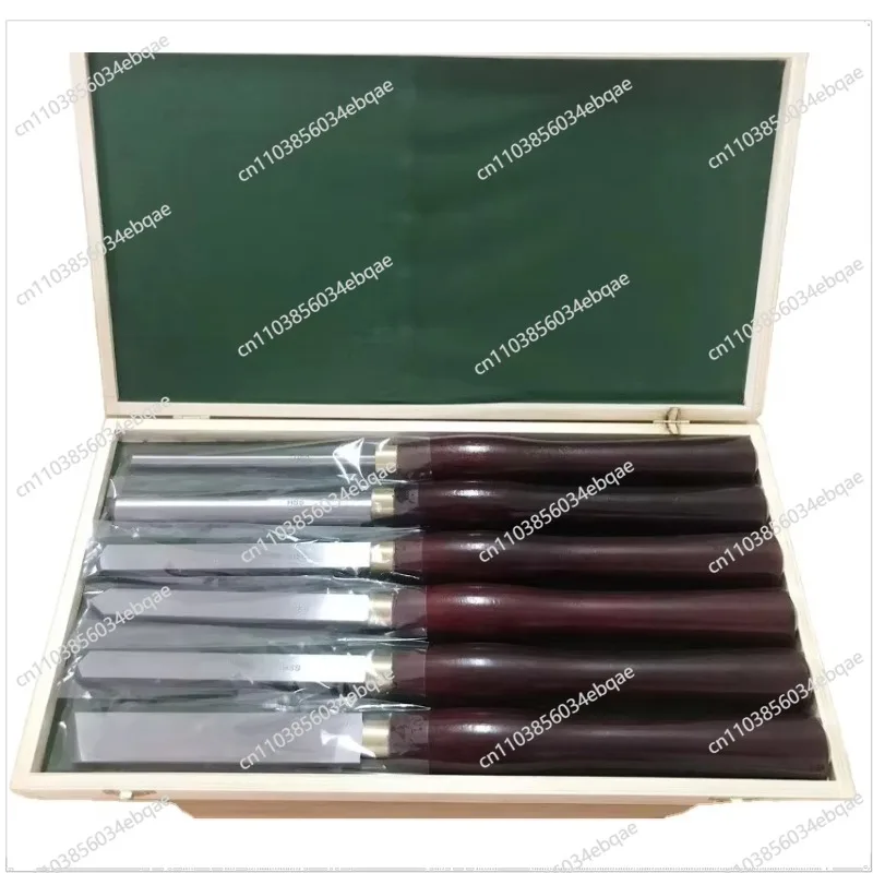 8pc Blade Woodworking Turning Tool Lathe Chisel Set Woodworking Turning Tool Engraving Chisel Bevel High-speed Stee