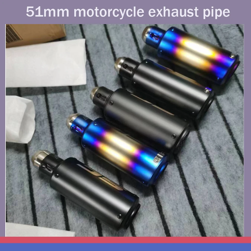 SC كاتم للصوت للدراجات النارية لياماها ، 51 مللي متر ، GP-Project ، R1 ، R3 ، CBR600RR ، R6 ، النينجا 400 ، Z800 ، Z900 ، Z1000 ، GSXR ، MT07 ، FZ09