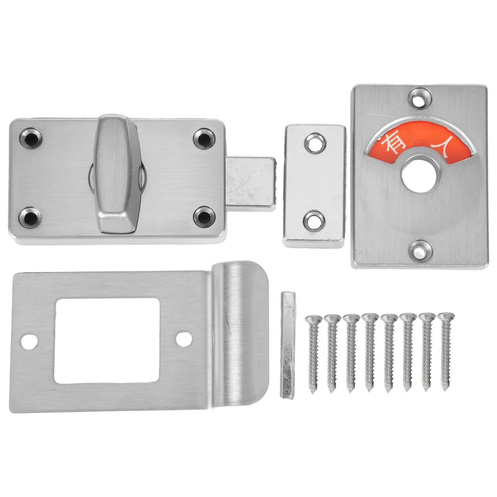 Indicator Bolt Indicator Door Lock 1 Set Aluminum Alloy Convenient To Open The Door Safe To Use Silver Practical