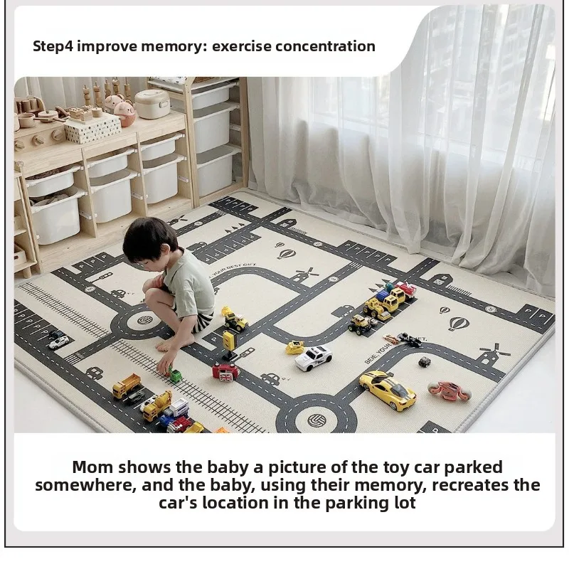 

Складной детский игровой коврик толщиной 2 см XPE, двухсторонний водонепроницаемый напольный коврик, мягкий противоскользящий коврик для использования в помещении или на открытом воздухе