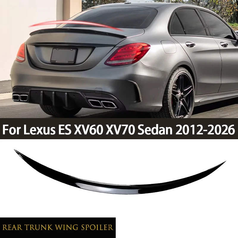 Car Exterior Tuning Rear Trunk Lid Spoiler Wing Stickers For Lexus ES XV60 XV70 Sedan 2012-2026 Auto Accessories